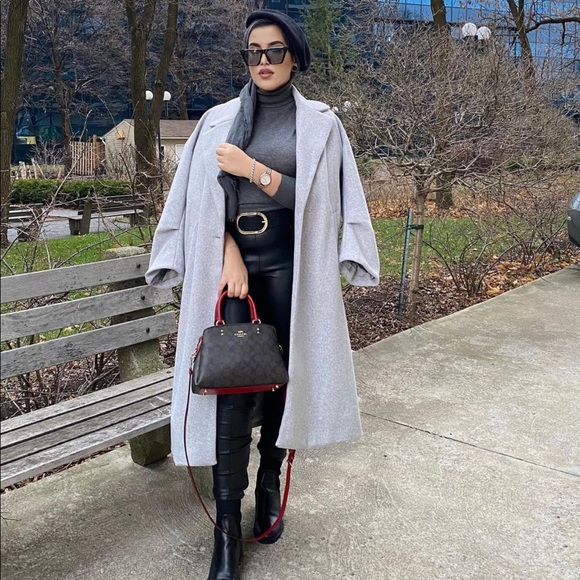 Zara Bloggers fav oversized grey Coat - Picture 10 of 16